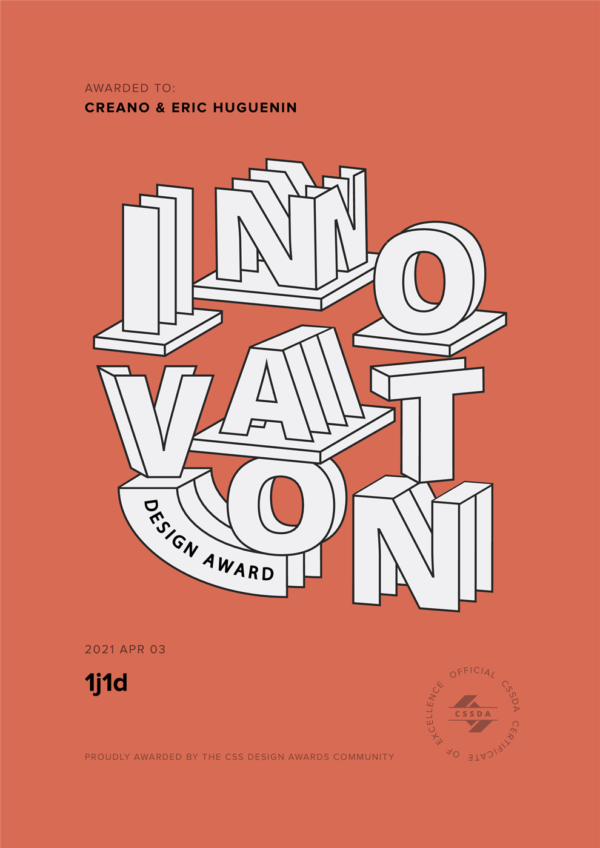 Innovation CSS Design Awards, 1J1D