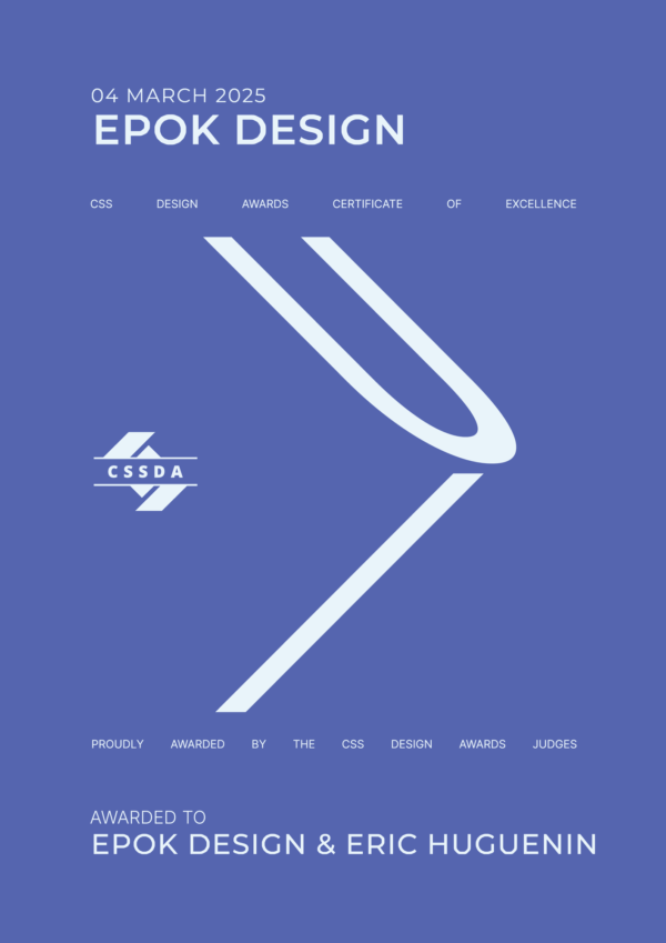 UI Design CSS Design Awards, Epok Design 24