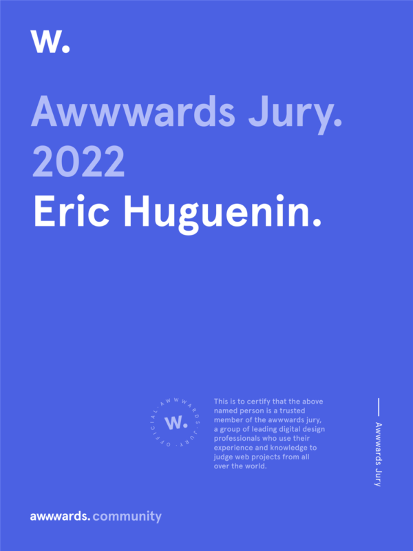 Awwwards 2022, Jury Member