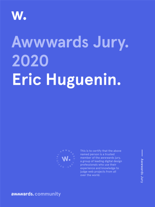 Awwwards 2020, Jury Member